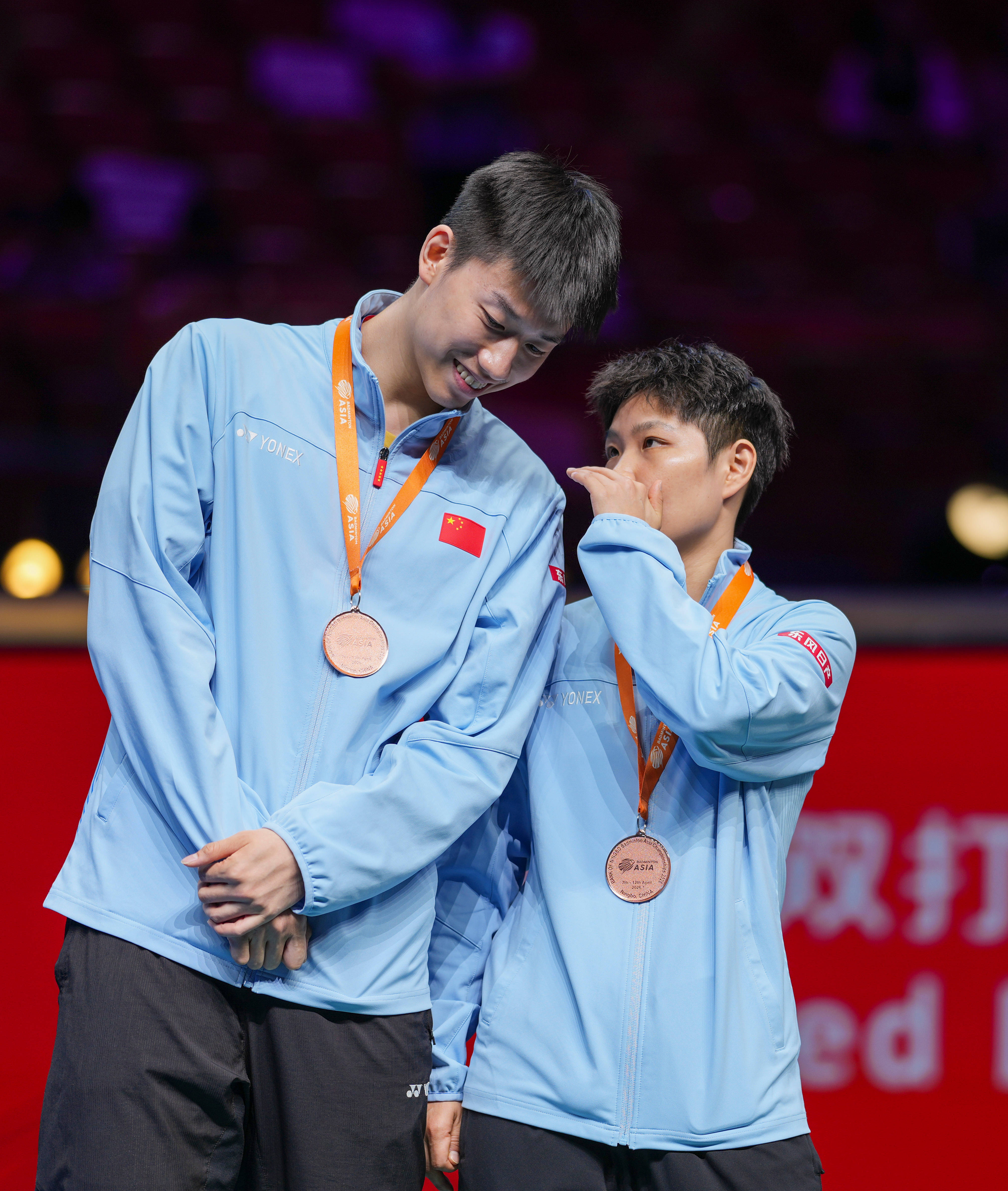 （体育）羽毛球——亚锦赛：混双颁奖仪式举行